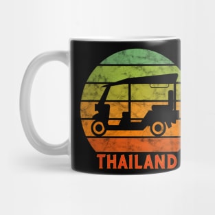 Thailand Tuk Tuk On A Rainbow Of Colors Mug